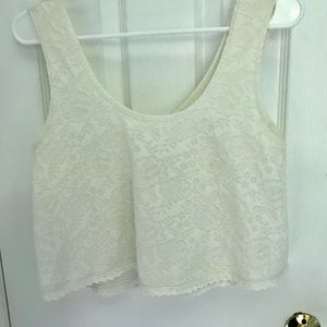 Flowy Lacy Crop Top from LA Hearts